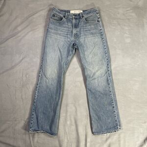 Gap Jeans Mens 33x32 Blue Denim Boot Fit Made In USA Vintage Faded